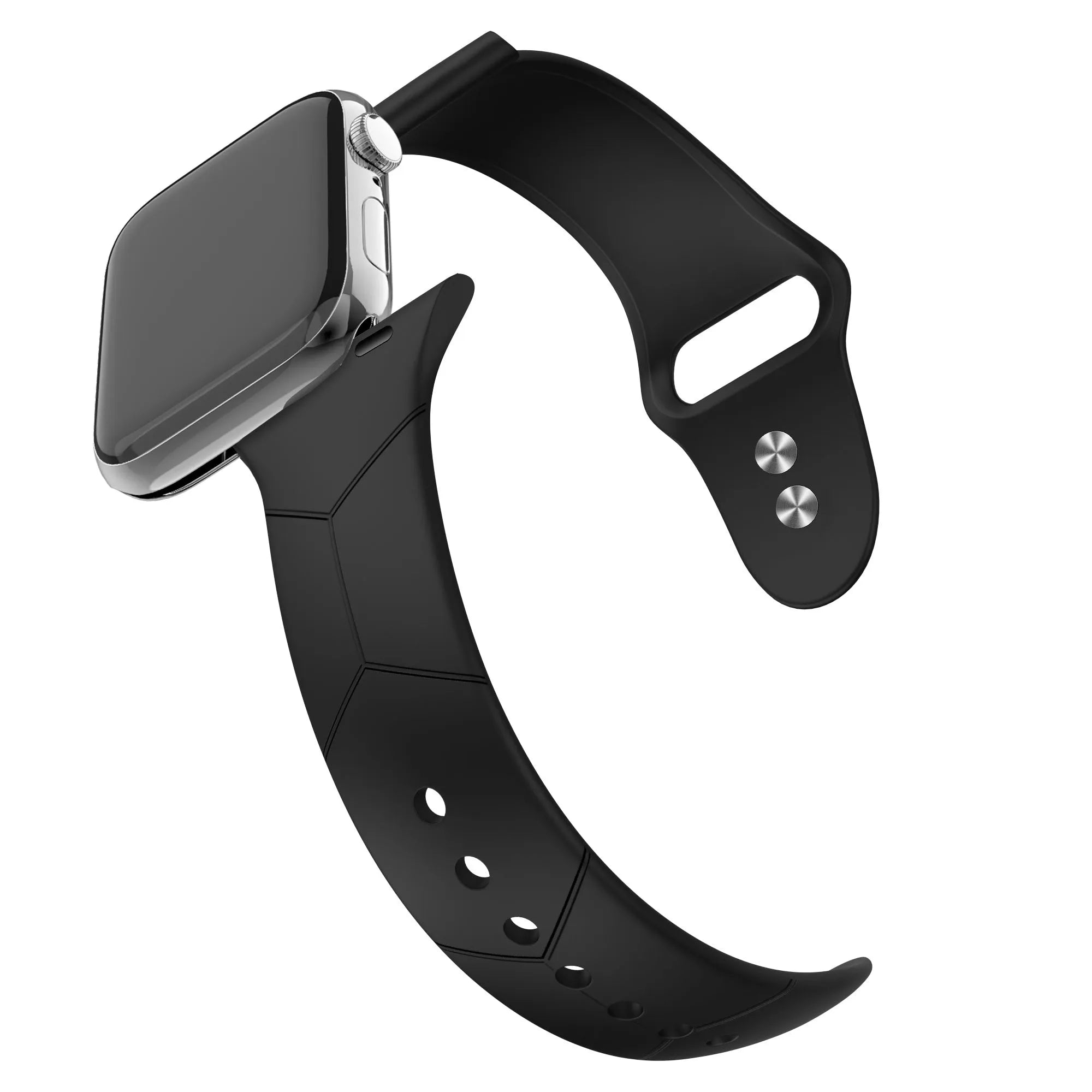 BALR Apple Watch hexagon Sport bandje (zwart)