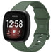 Fitbit Versa 4 siliconen classic bandje (donkergroen)