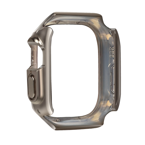 Bandz Apple Watch Ultra - 49mm gegalvaniseerd TPU hoesje (titanium)