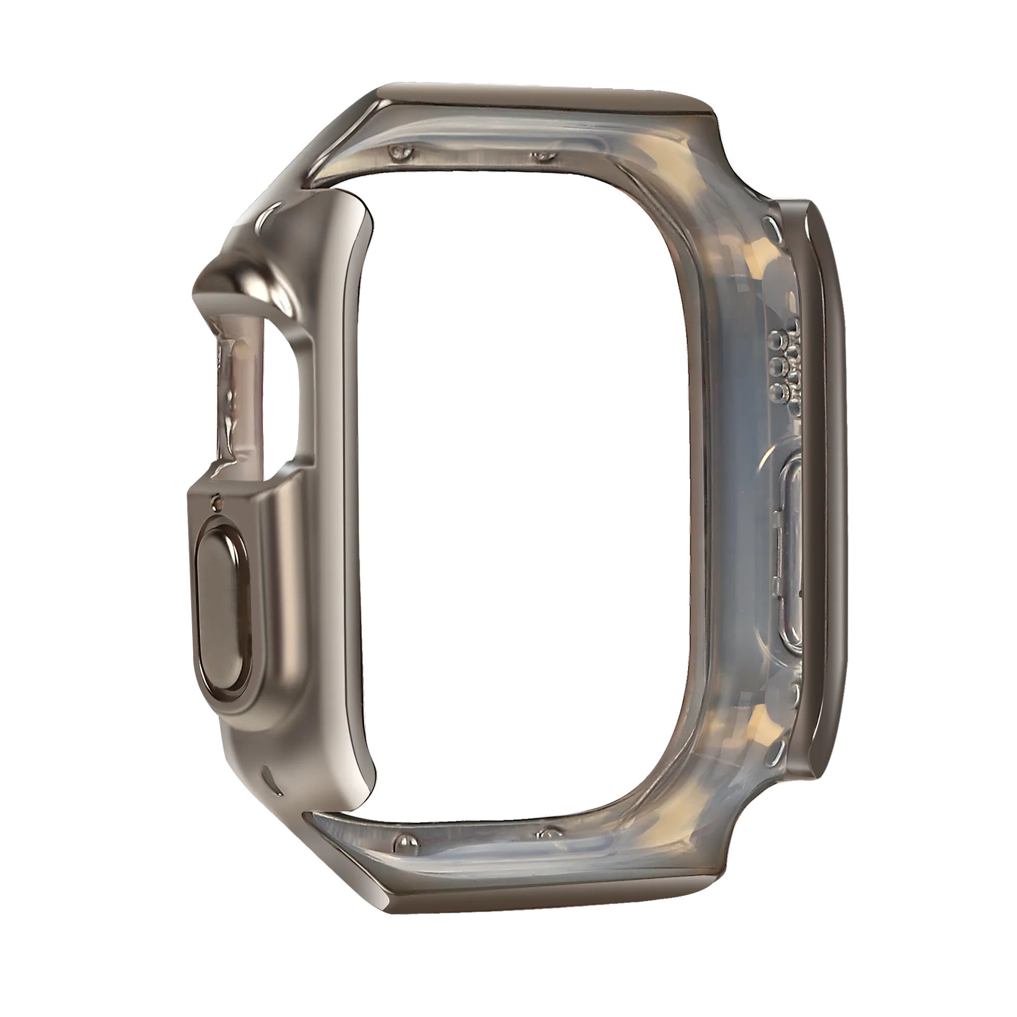 Bandz Apple Watch Ultra - 49mm gegalvaniseerd TPU hoesje (titanium)