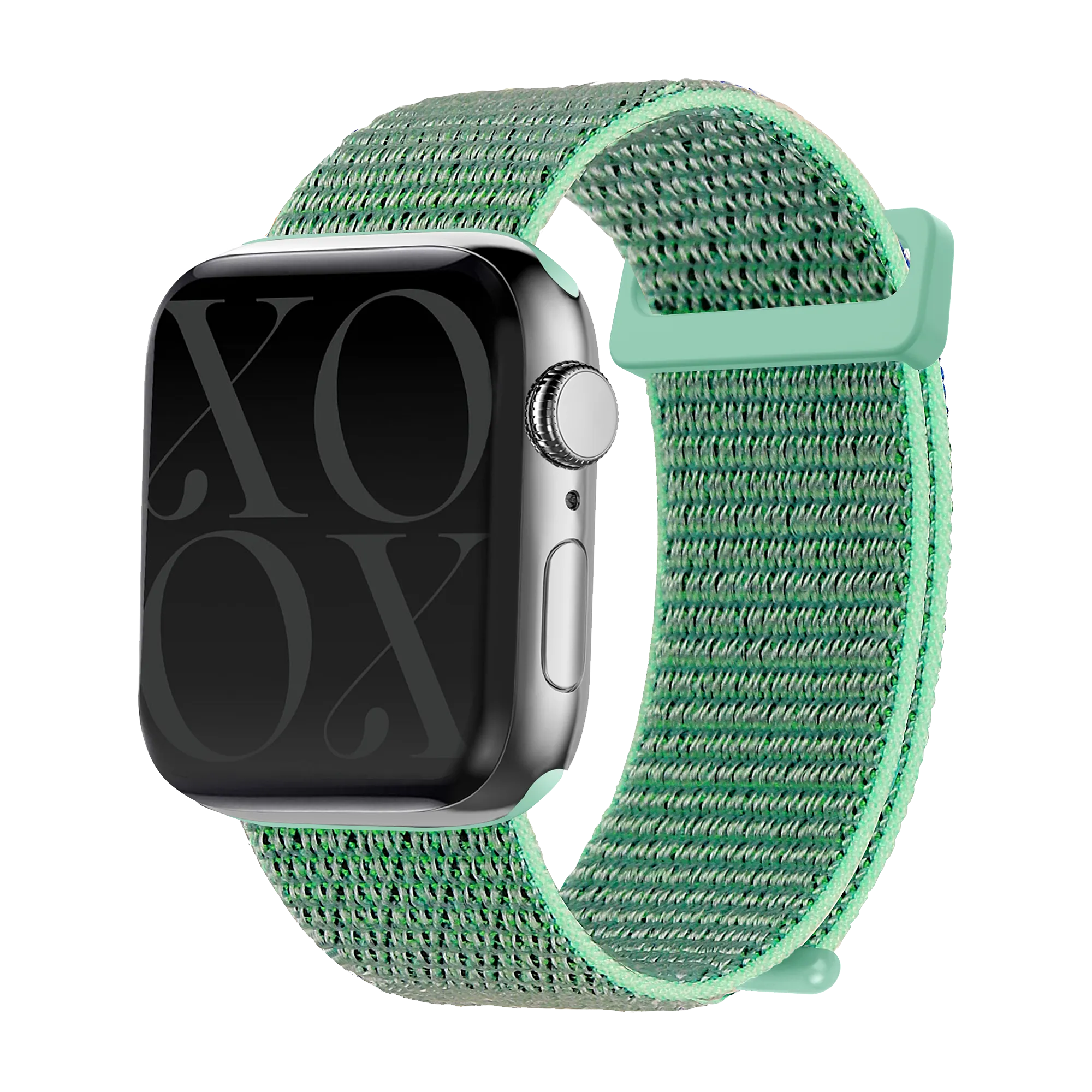 xoxo Wildhearts Apple Watch nylon  bandje (mintgroen)