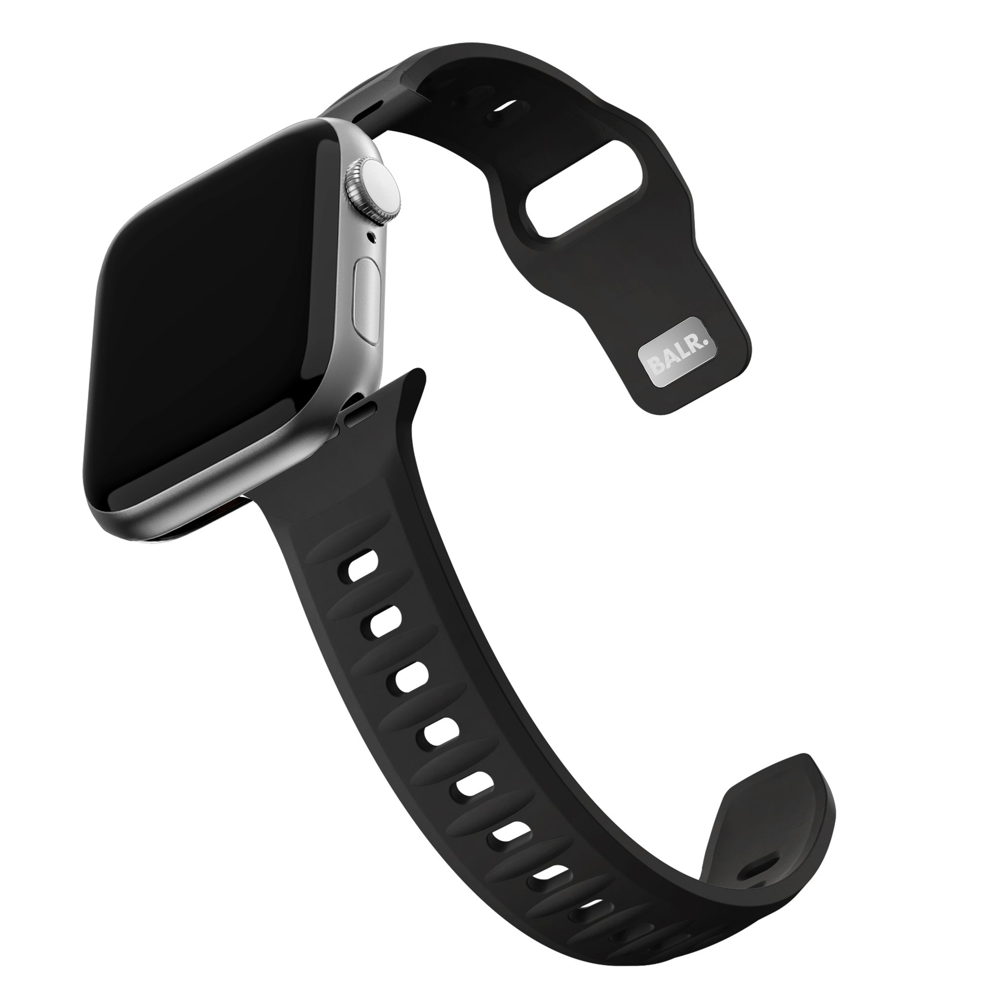 BALR Apple Watch Ultra outdoor siliconen band (zwart)