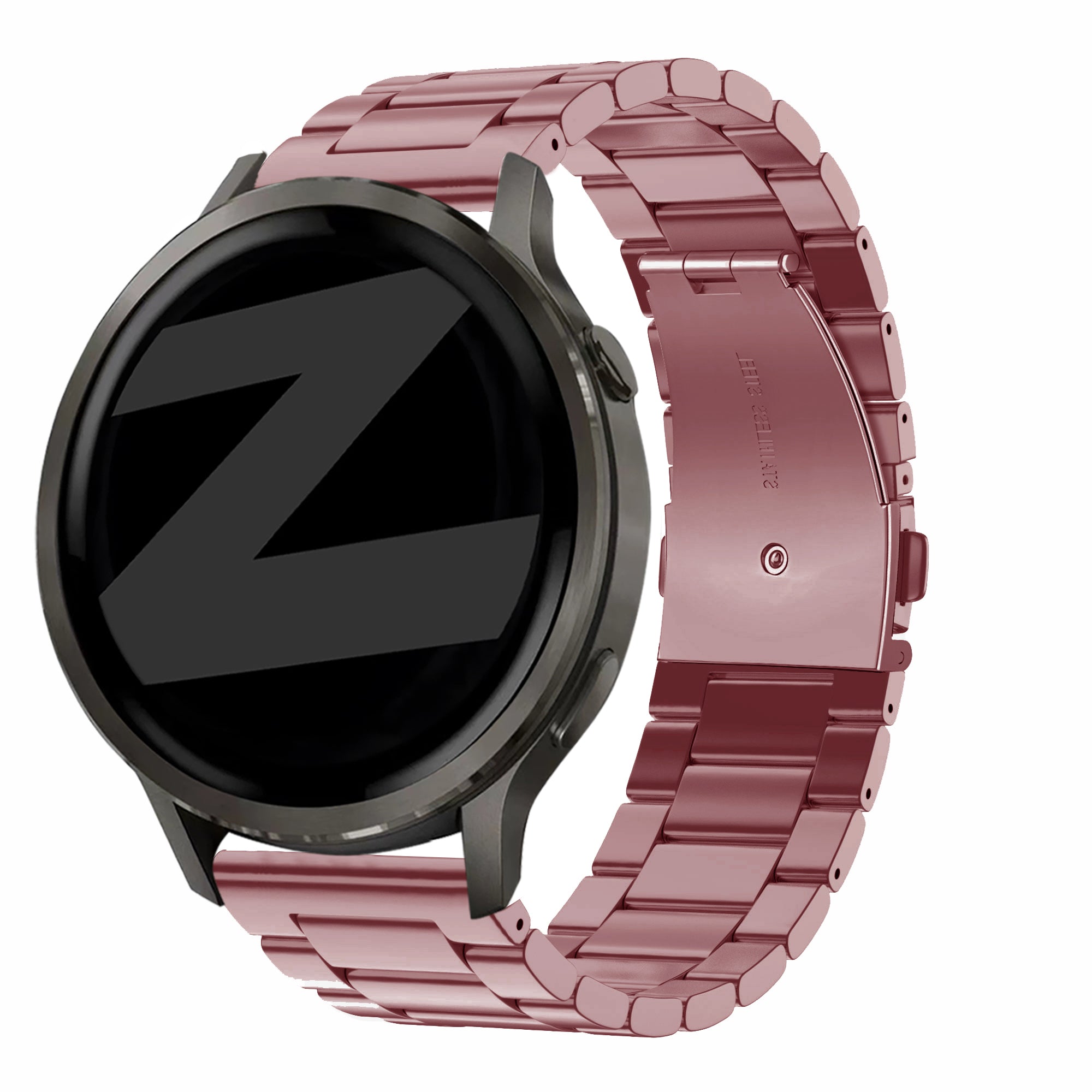 Bandz Garmin Vivomove 3s Steel Strap 'Classic' (Pink)