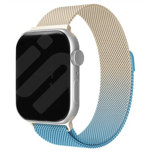 Milanese Strap, on a watch, 3/4 front view
