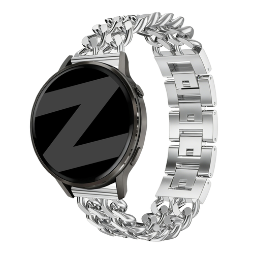 Bandz Coros Apex - 42mm Metal Strap 'Double Chains' (Silver)