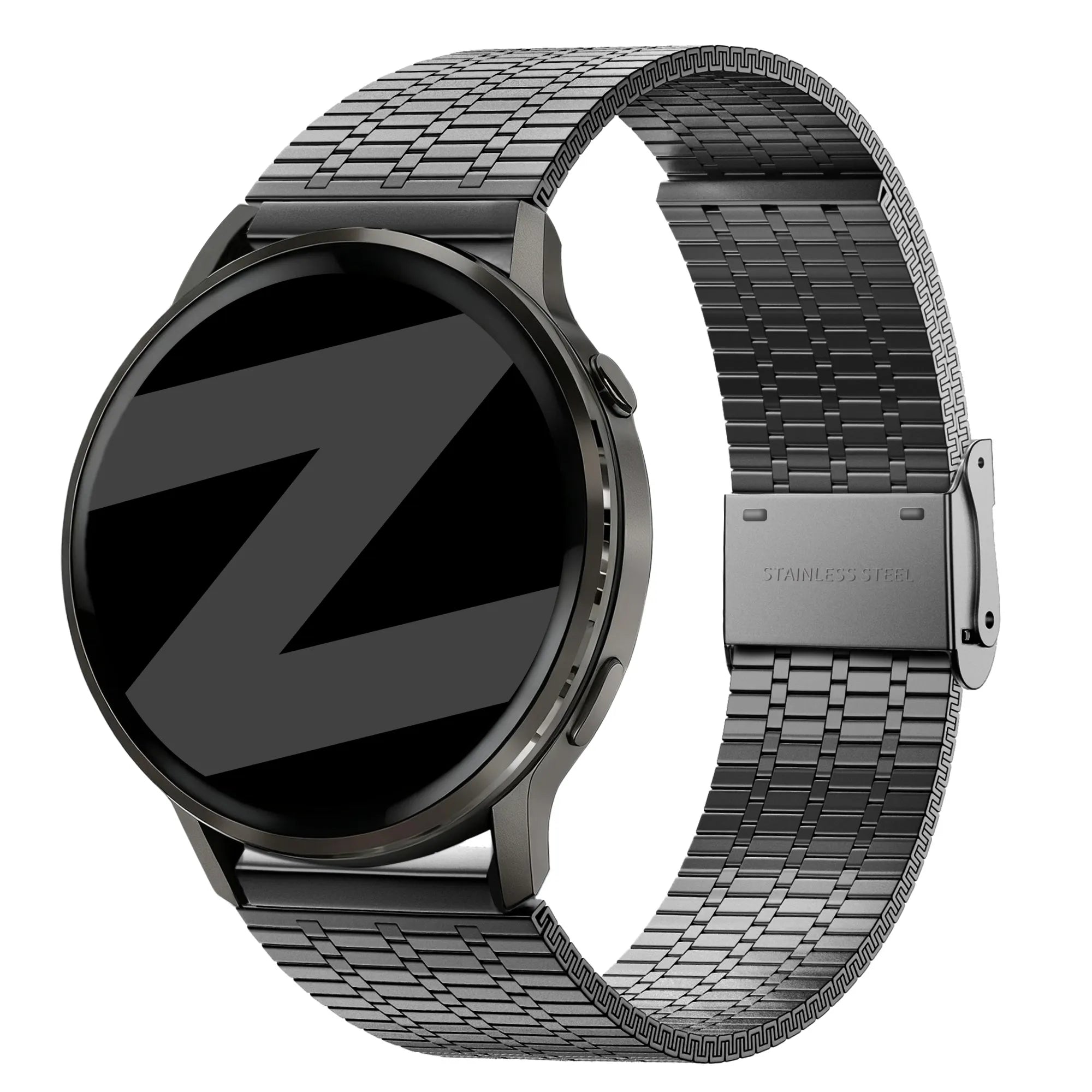 Bandz Garmin Bounce 2 verstelbare stalen band (zwart)