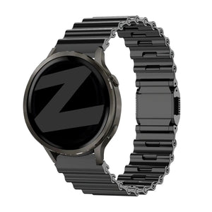 Bandz Polar Grit X premium stalen band 'Ocean' (zwart)