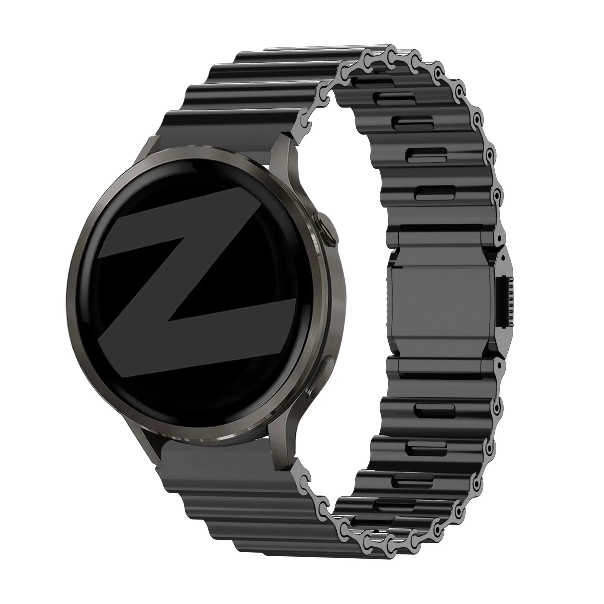 Bandz Polar Grit X premium stalen band 'Ocean' (zwart)