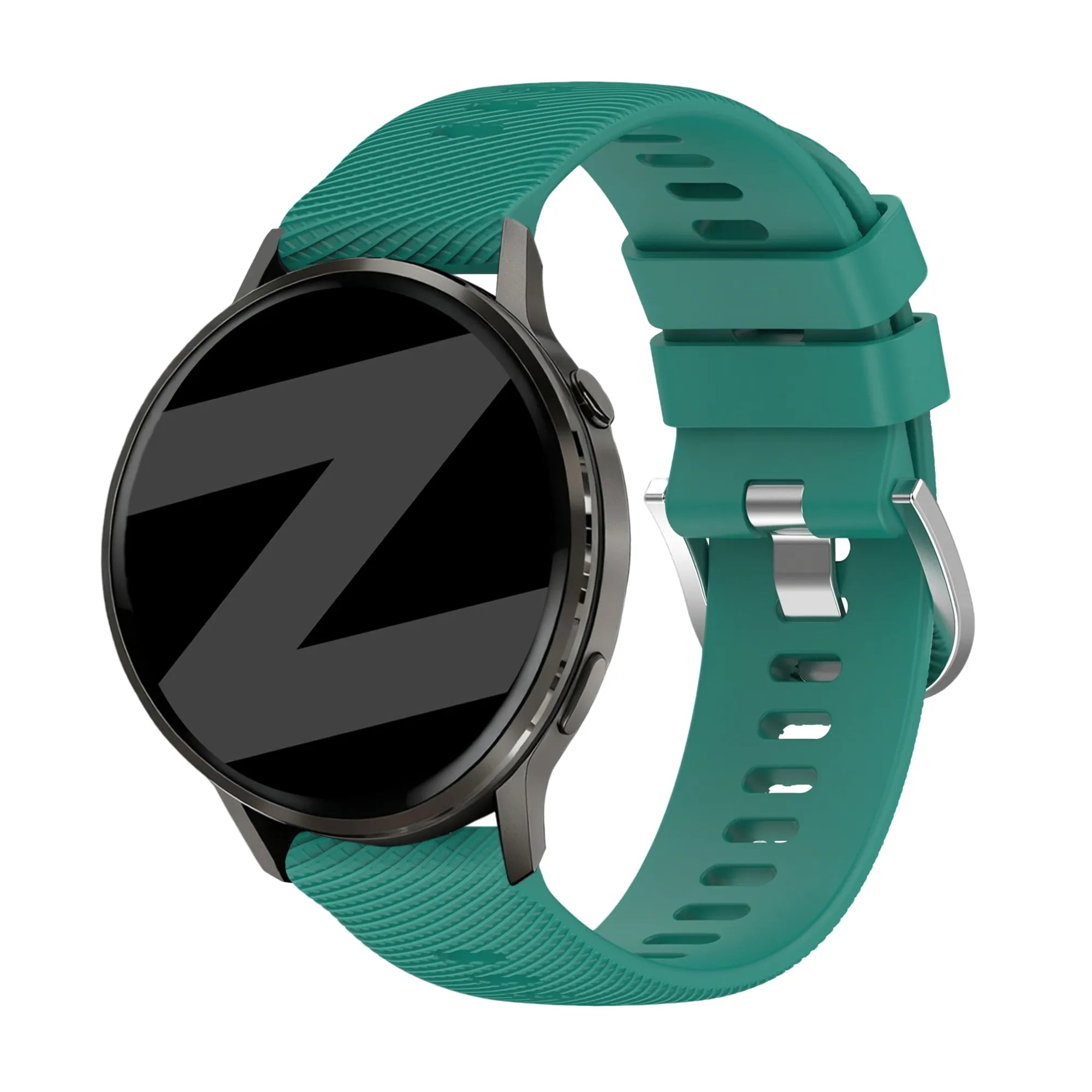 Bandz Garmin Venu 4 - 41mm siliconen band 'Deluxe' (dennengroen)