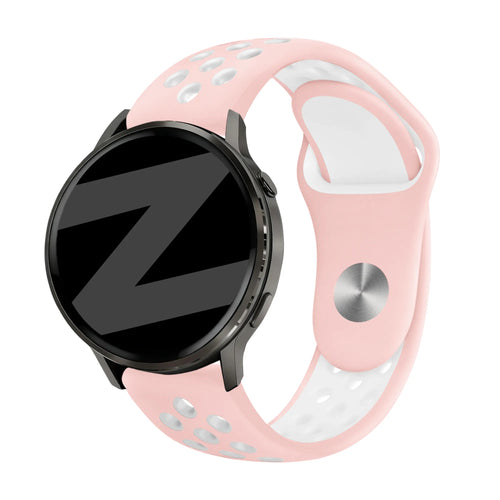 Bandz Garmin Forerunner 165 sport band 'Deluxe' (roze/wit)