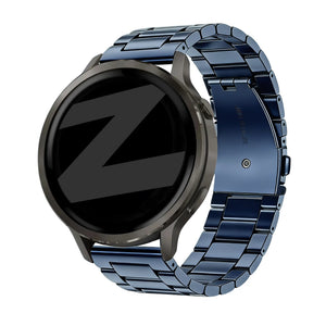 Bandz Garmin Vivomove 3 Steel Strap 'Classic' (Blue)