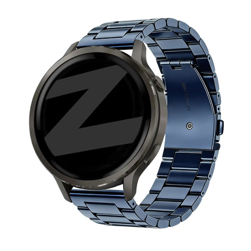 Bandz Garmin Vivomove 3 Steel Strap 'Classic' (Blue)