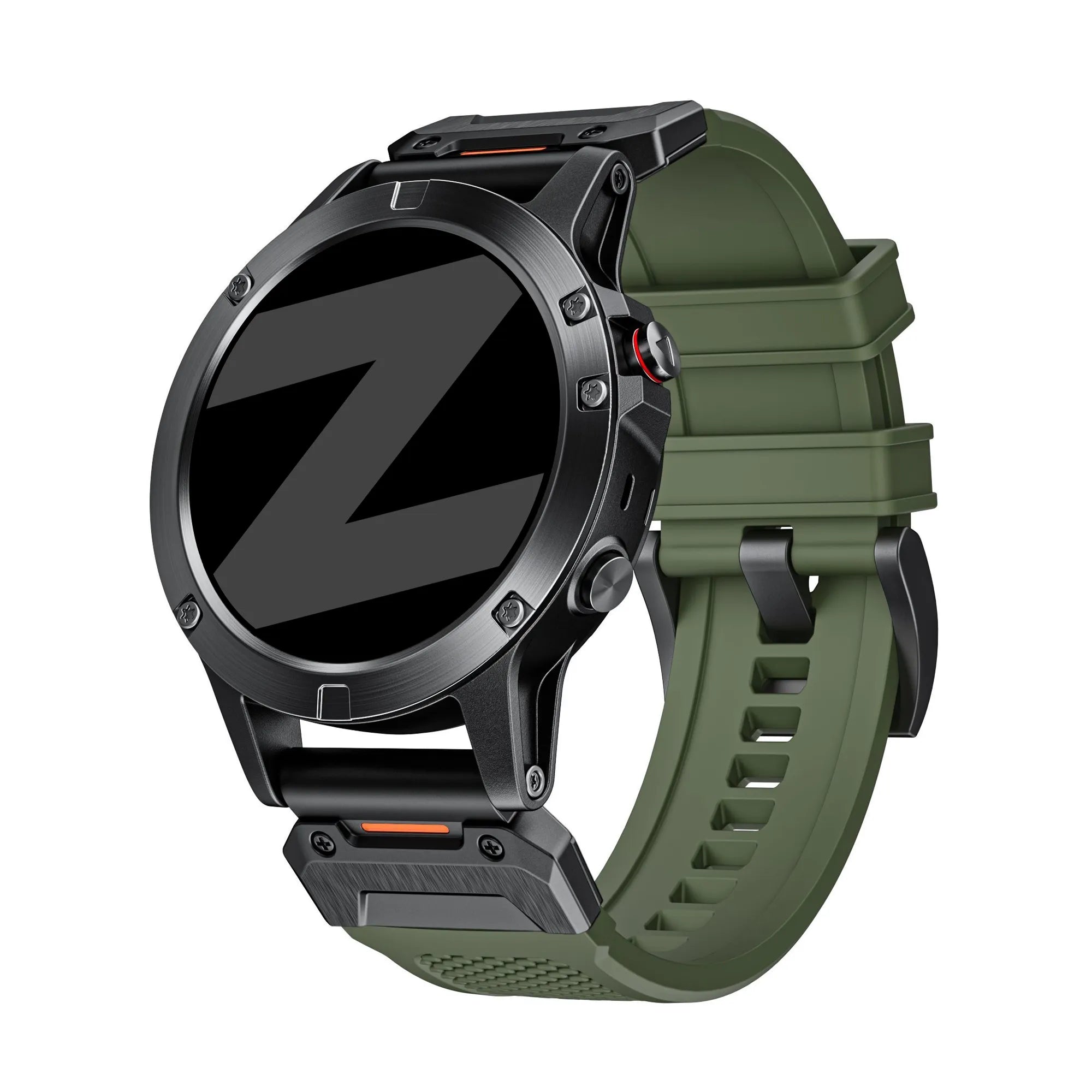 Bandz Garmin Fenix E siliconen band 'Explorer' (groen)