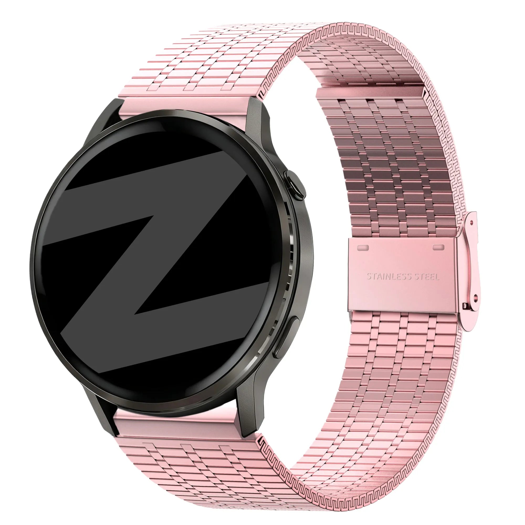 Bandz Garmin Forerunner 170 Adjustable Steel Strap (Pink)