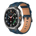 Samsung Galaxy Watch Ultra 2 solide lederen band (donkerblauw)