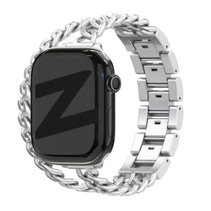 Bandz Apple Watch stalen band 'Double Tour' (sterrenlicht)