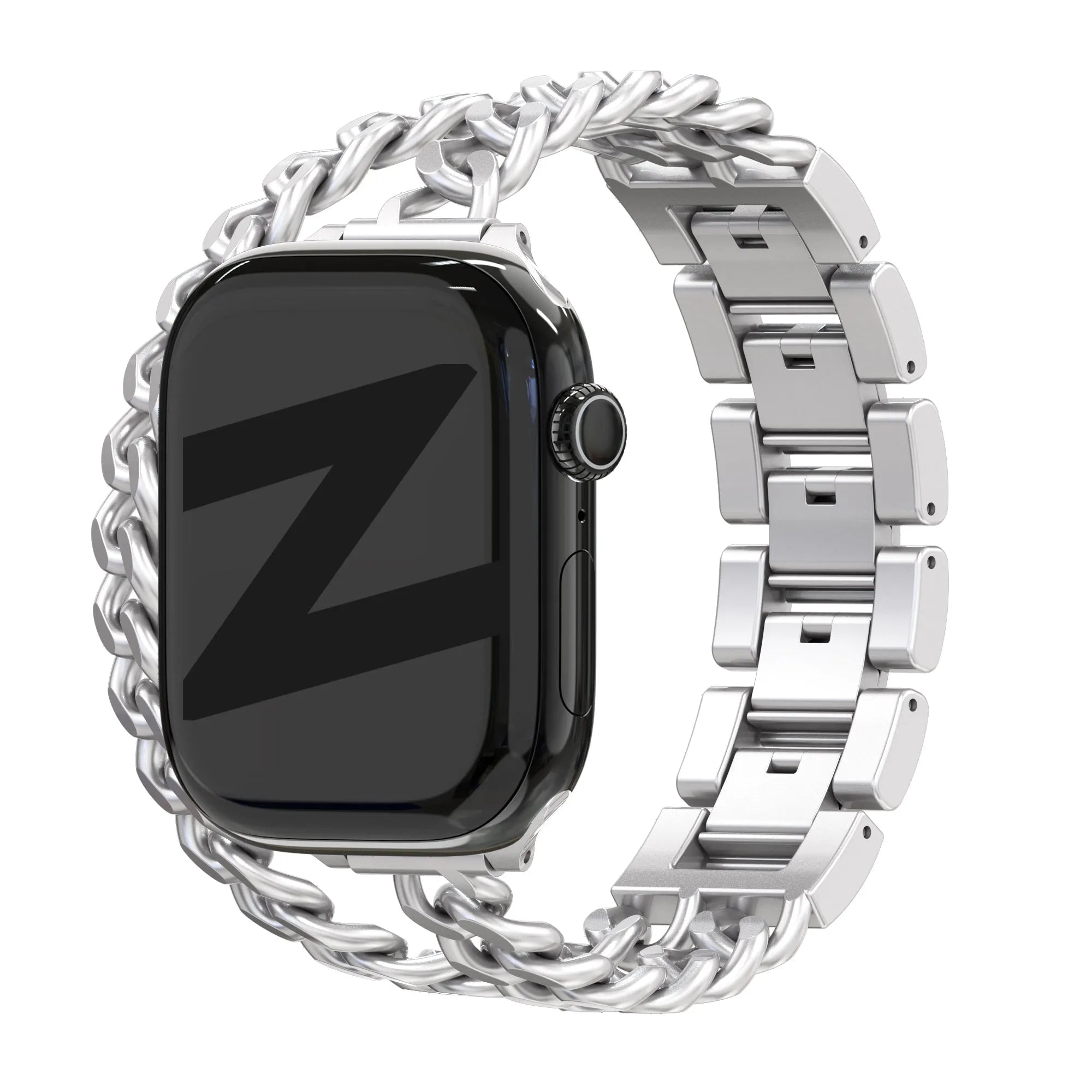 Bandz Apple Watch stalen band 'Double Tour' (sterrenlicht)