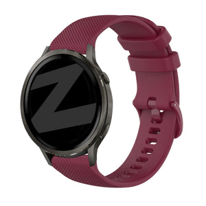 Bandz Garmin Venu 3 siliconen band 'Premium' (wijnrood)