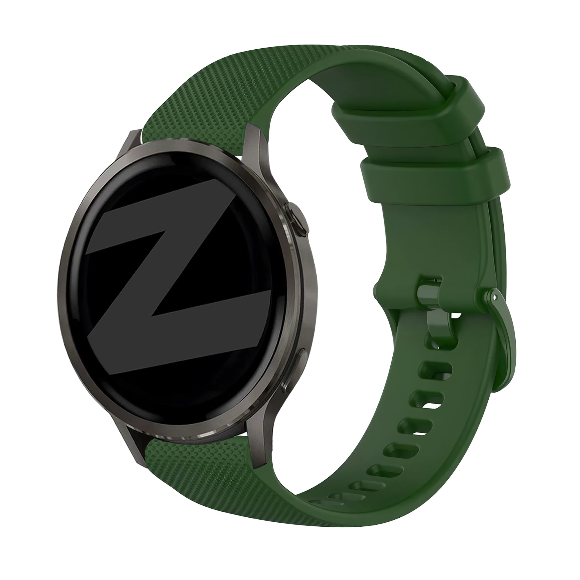Bandz Garmin Forerunner 165 Silicone Strap 'Premium' (Army Green)