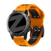 Bandz Garmin Fenix E Buckled Sport Strap (Orange/Black)