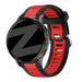 Bandz Garmin Venu 2 dual sport band met gesp (zwart/rood)