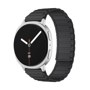 Samsung Galaxy Watch 8 - 44mm magnetisch siliconen bandje (zwart)