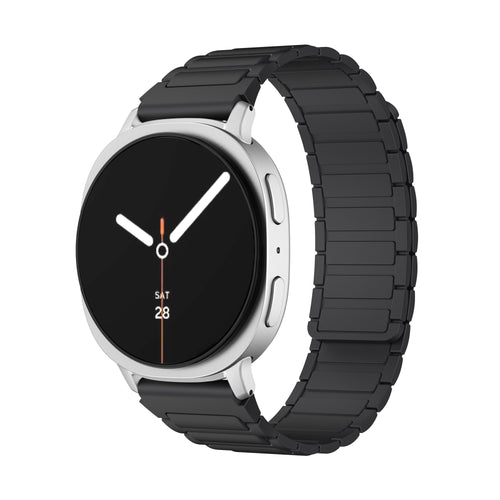 Samsung Galaxy Watch 8 - 44mm magnetisch siliconen bandje (zwart)