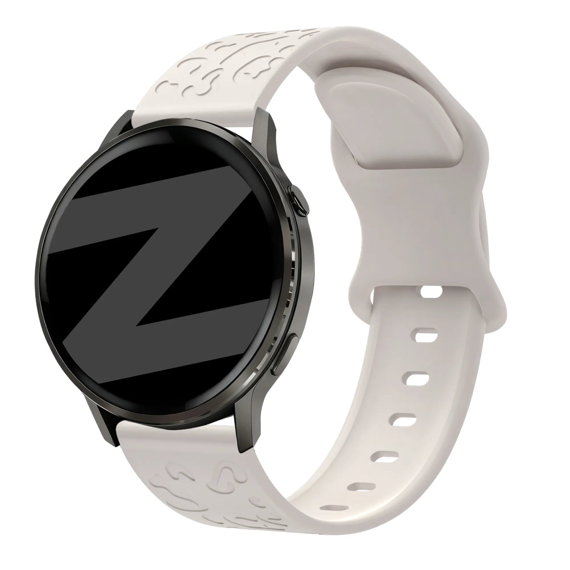 Bandz Garmin Forerunner 265s siliconen band 'Leopard' (sterrenlicht)
