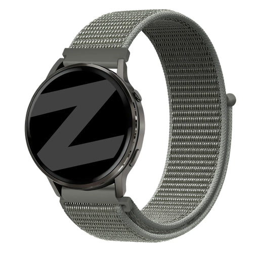 Bandz Garmin Vivomove HR Nylon Loop Strap (Grey-Green)