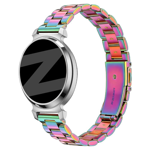 Bandz Garmin Lily 2 stalen band 'Classic' (regenboog)