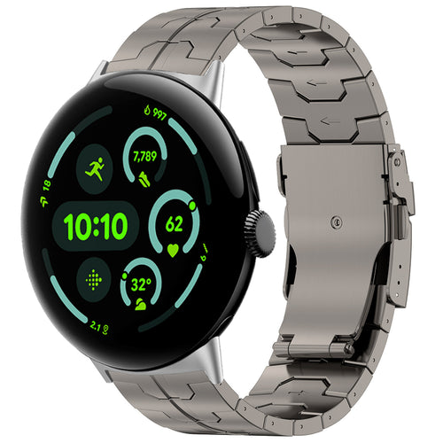 Google Pixel Watch 4 - 45mm 'Iron' titanium band (titanium)