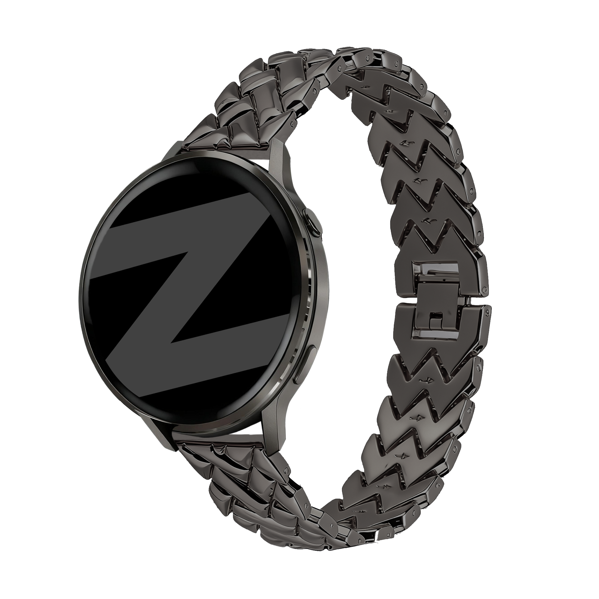 Bandz Withings Steel HR - 36mm Metal Strap 'V-Type' (Black)