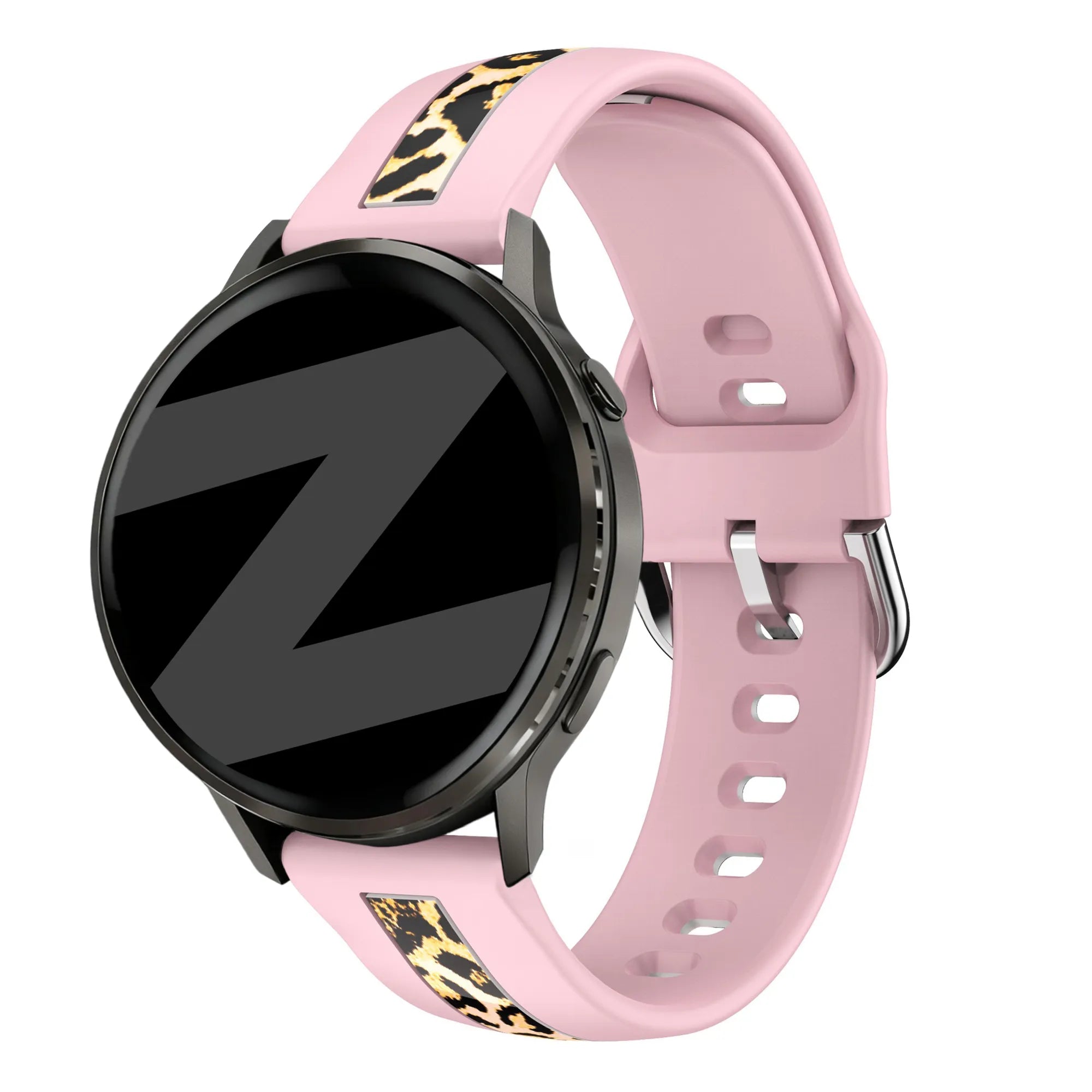 Bandz Withings ScanWatch 2 - 42mm Dual Leopard Strap (Light Pink)