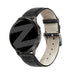 Bandz Garmin Vivomove Style Leren crocodile grain band (zwart)