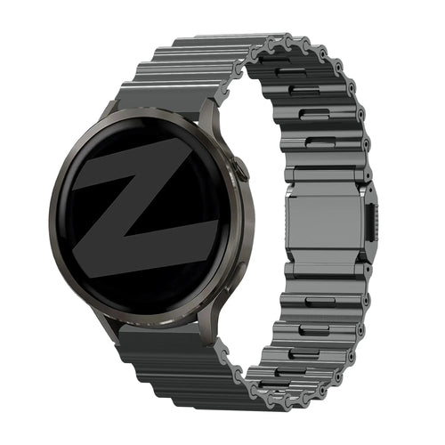 Bandz OnePlus Watch 3 premium stalen band 'Ocean' (grafiet)