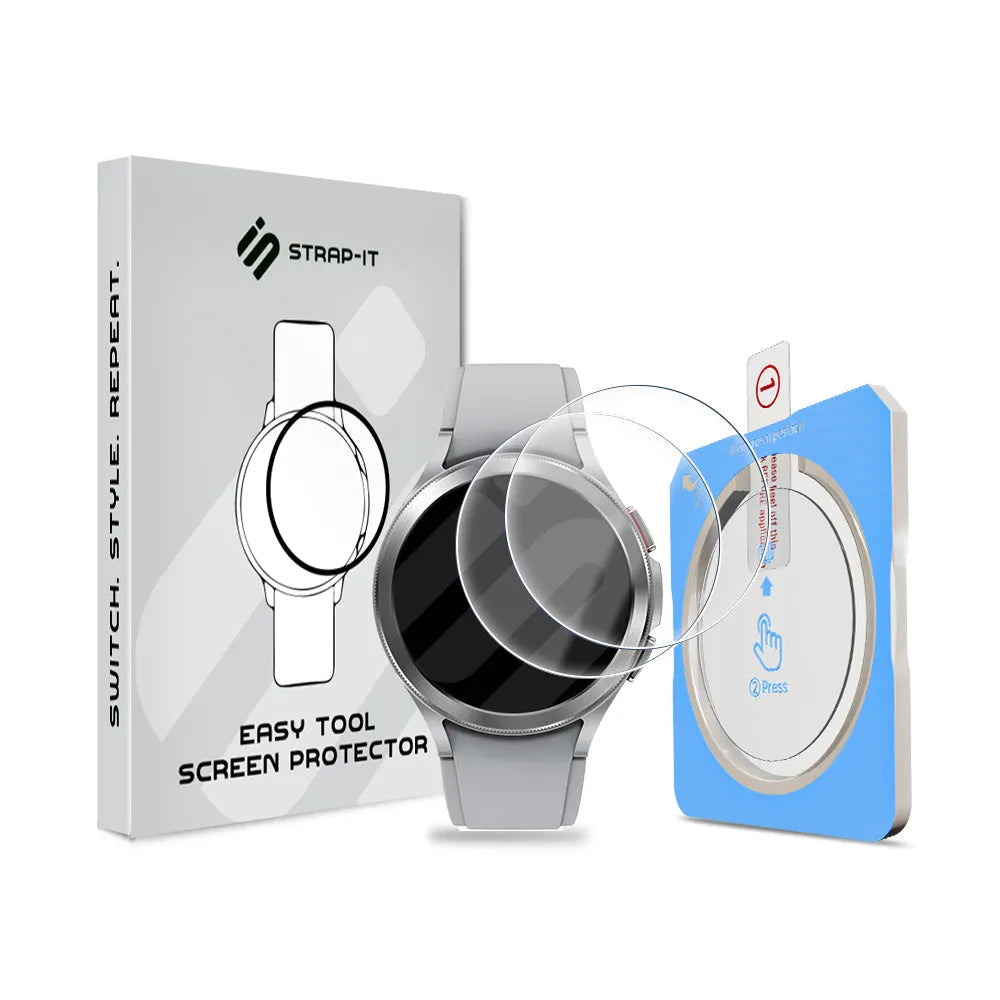 Screenprotector met One-Click Tool - Samsung Galaxy Watch 4 Classic 46mm