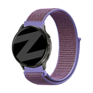 Bandz Garmin Forerunner 570 - 42mm nylon loop band (lila)