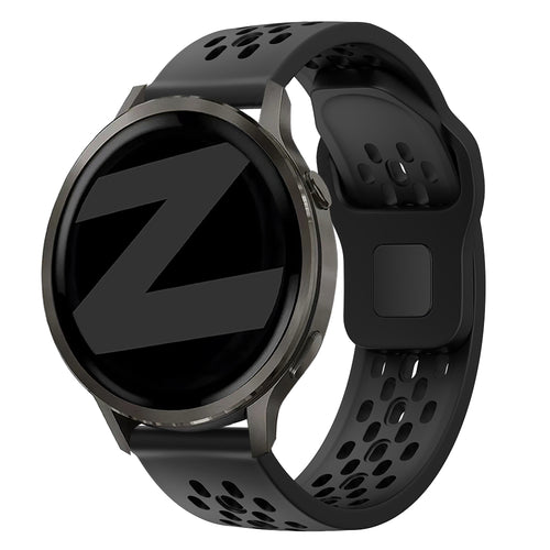 Bandz Garmin Vivomove Trend Silicone Strap 'Air' (Black)