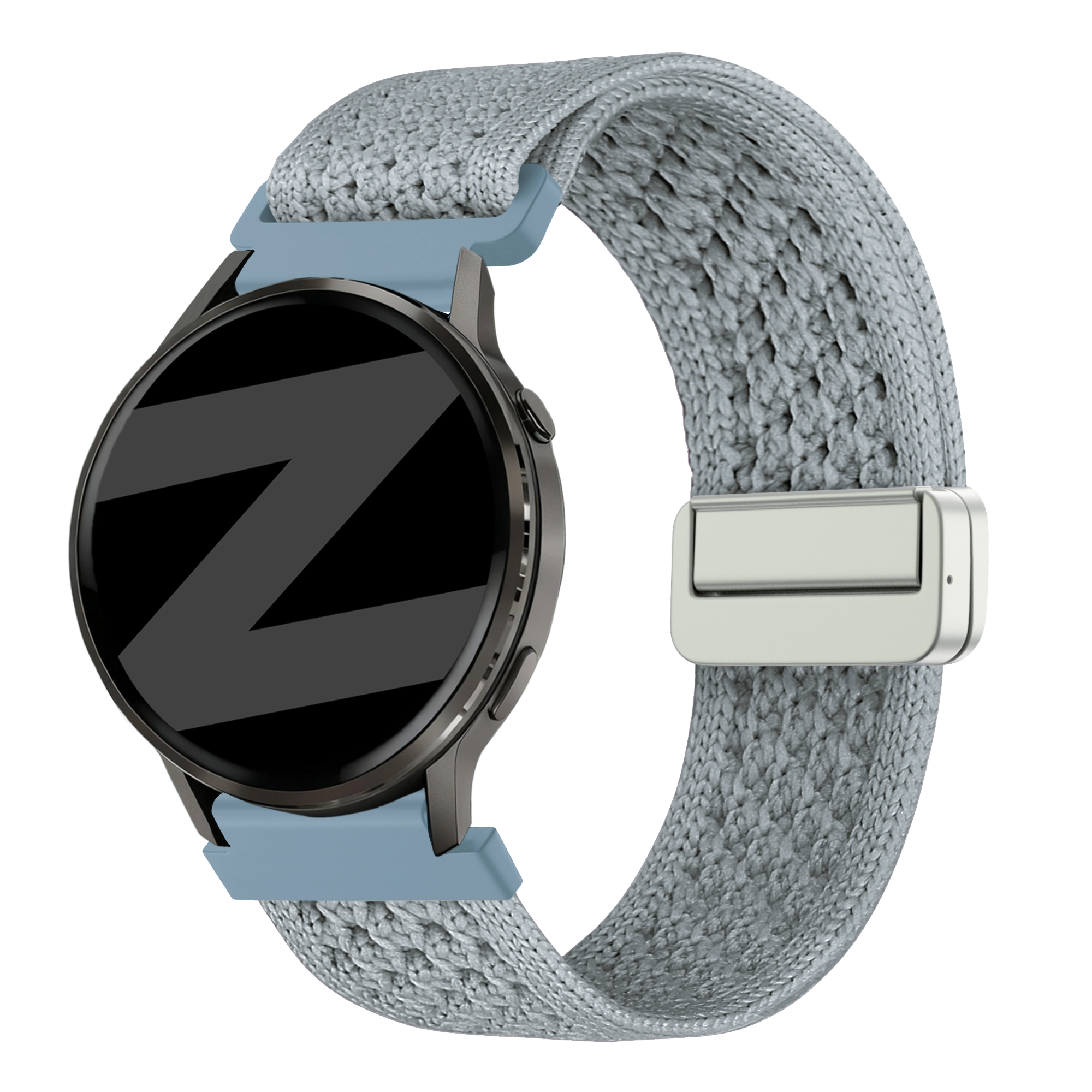 Bandz Withings Steel HR - 36mm Vintage Nylon Strap (Light Blue)