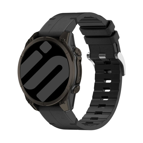 Amazfit T-Rex Ultra 2 Leather Hybrid Strap (Black)