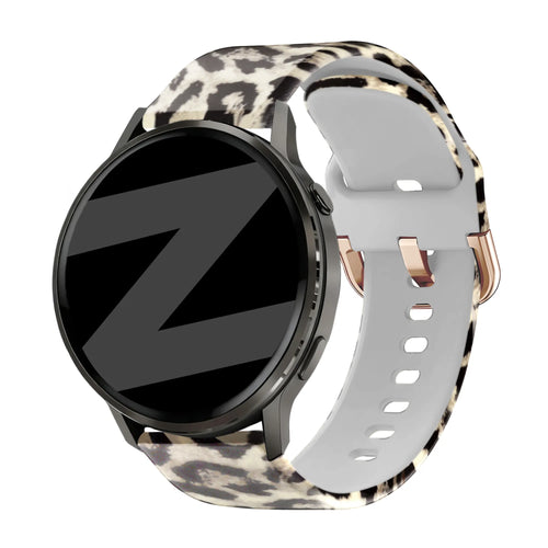 Bandz Garmin Vivomove 3 siliconen band 'Lucky Leopard'