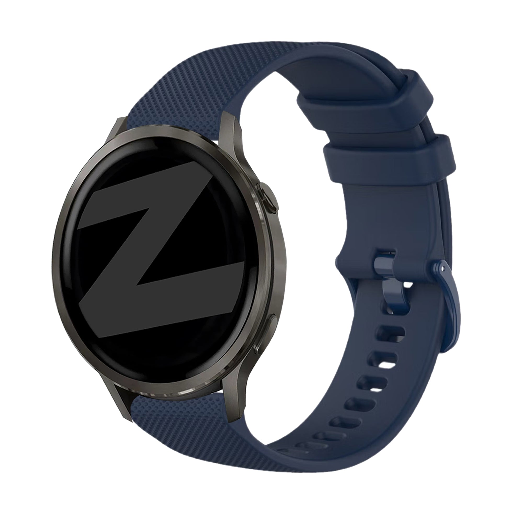 Bandz Garmin Venu 4 - 45mm siliconen band 'Premium' (donkerblauw)