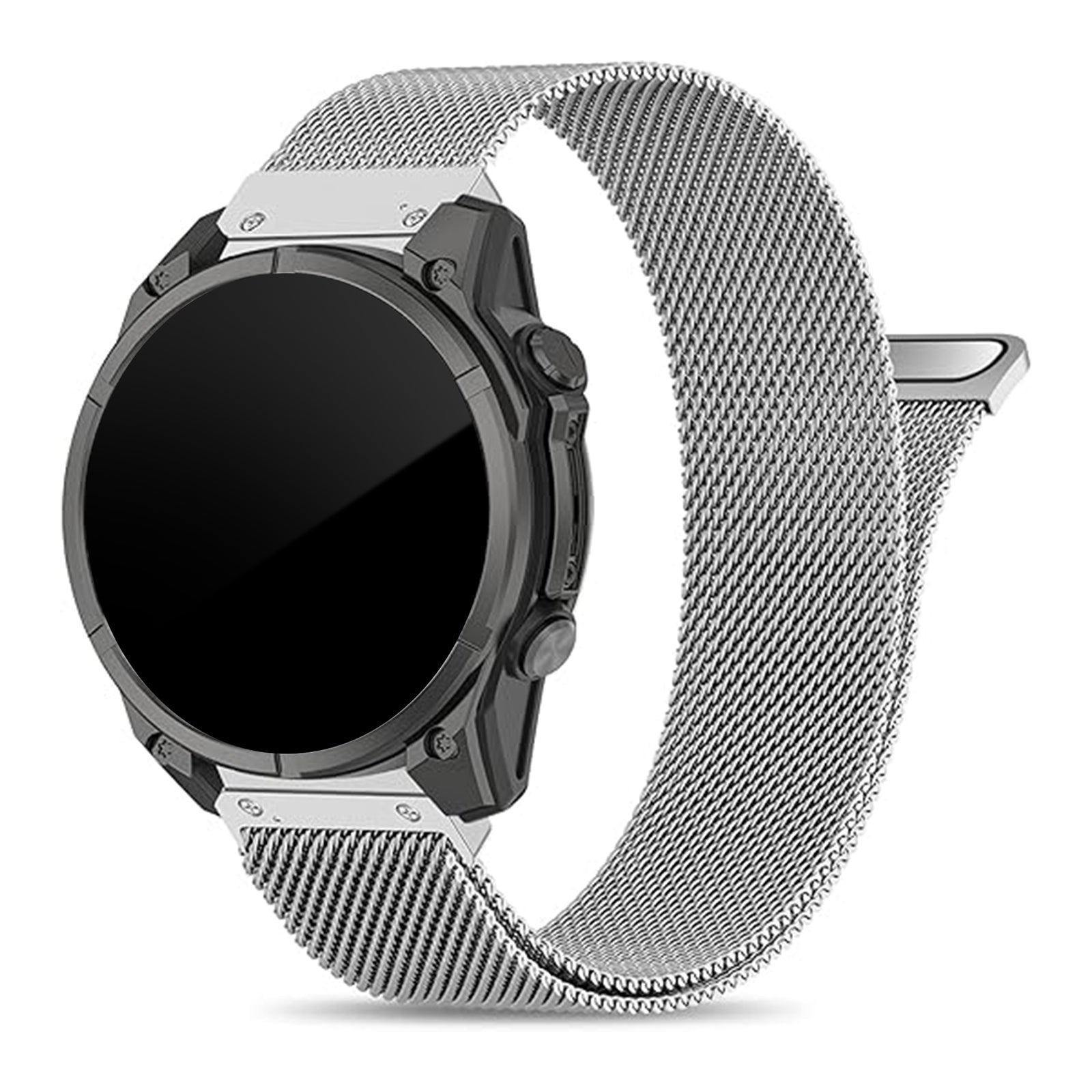 Garmin Descent MK2s premium Milanese band (zilver)