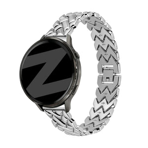 Bandz Huawei Watch GT 4 - 41mm Metal Strap 'V-Type' (Silver)