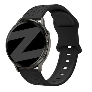 Bandz Garmin Vivomove Luxe Silicone Strap 'Leopard' (Black)