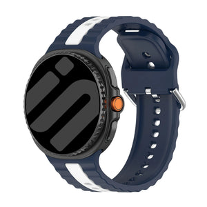 Samsung Galaxy Watch 8 Classic dual sport band (blauw/wit)