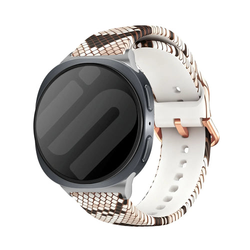 Samsung Galaxy Watch 9 - 44mm Print Silicone Strap (Sneaky Snake)