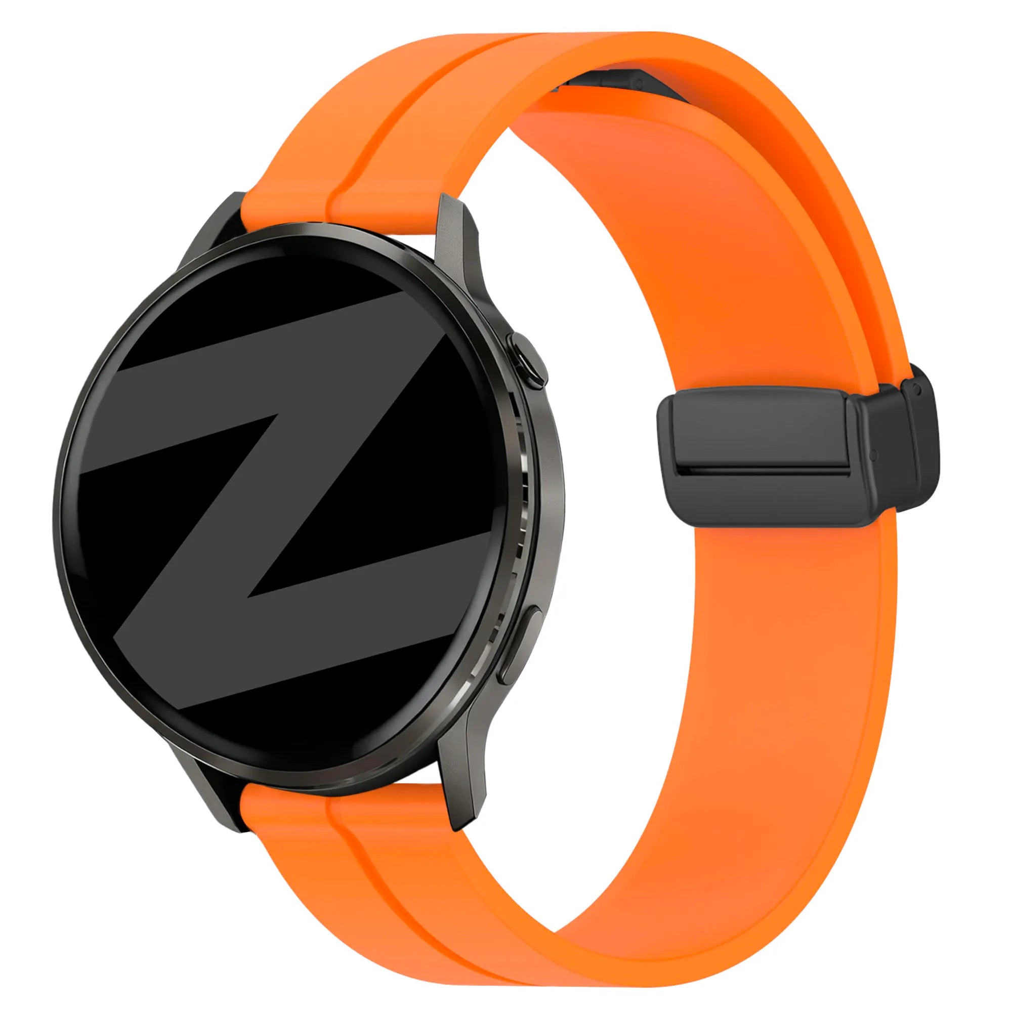 Bandz Garmin Vivoactive 4 siliconen band met D-buckle (oranje)