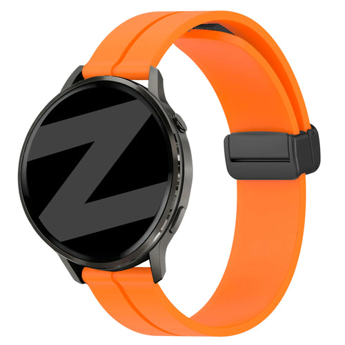 Bandz Garmin Venu 4 - 45mm siliconen band met D-buckle (oranje)