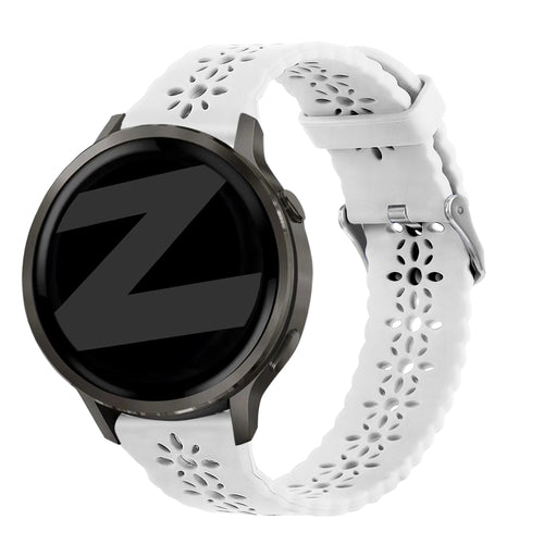 Bandz Garmin Forerunner 245 Silicone Strap 'Lace' (White)